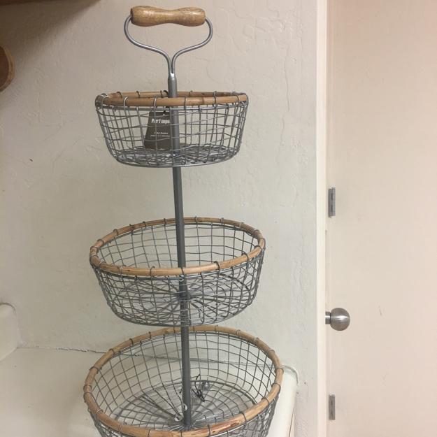 Z-Mkt | Pier 1 Imports 3-Tier Decorative Basket | New with Tags | SKU 3158398
