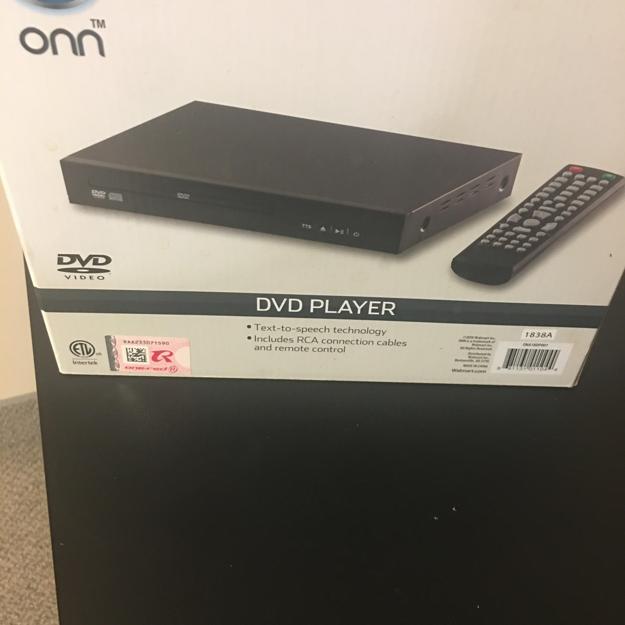 Z-Mkt | Onn DVD Player with Remote Control | Model 1838A