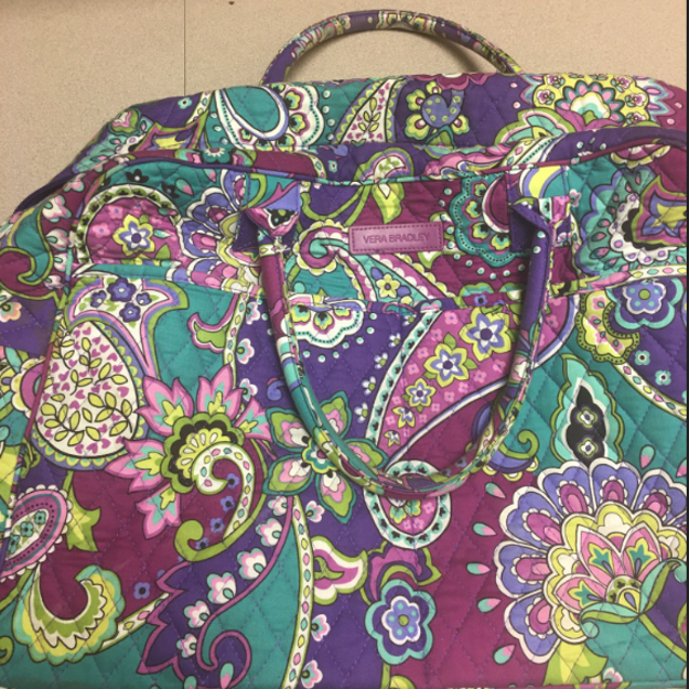 Z-Mkt | Vera Bradley Large Duffel Bag Purple Island