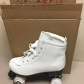 Z-Mkt | White LED Skates for Women and Men - High Top Leather