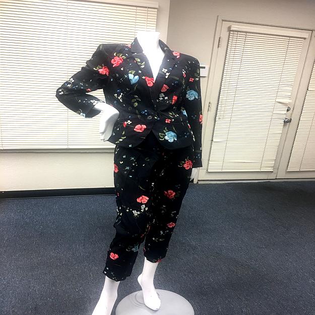 Z-Mkt | Worthington Black Floral Blazer Suit