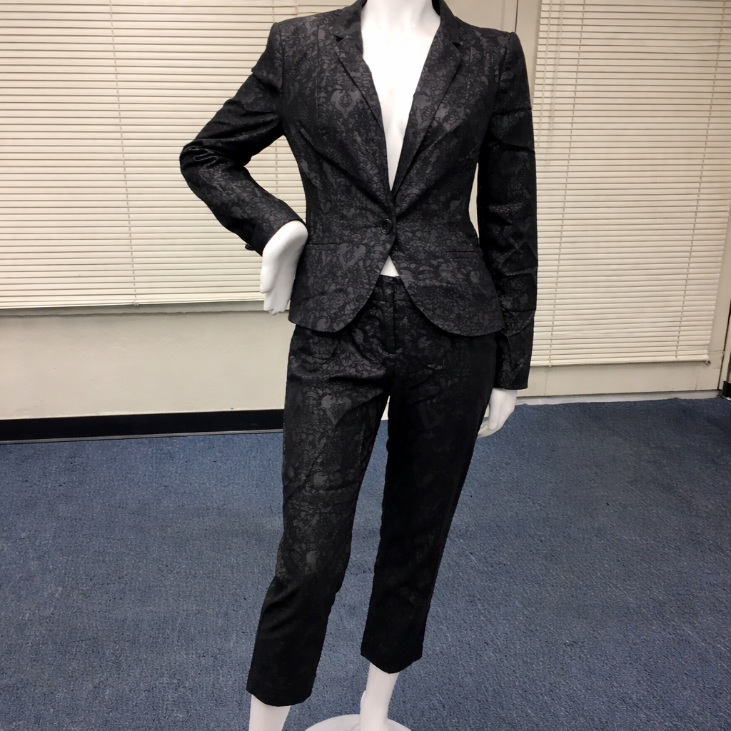 Z-Mkt | Worthington Black Shimmer Blazer & Pants Suit | Jacket (M) | Pants (8P)