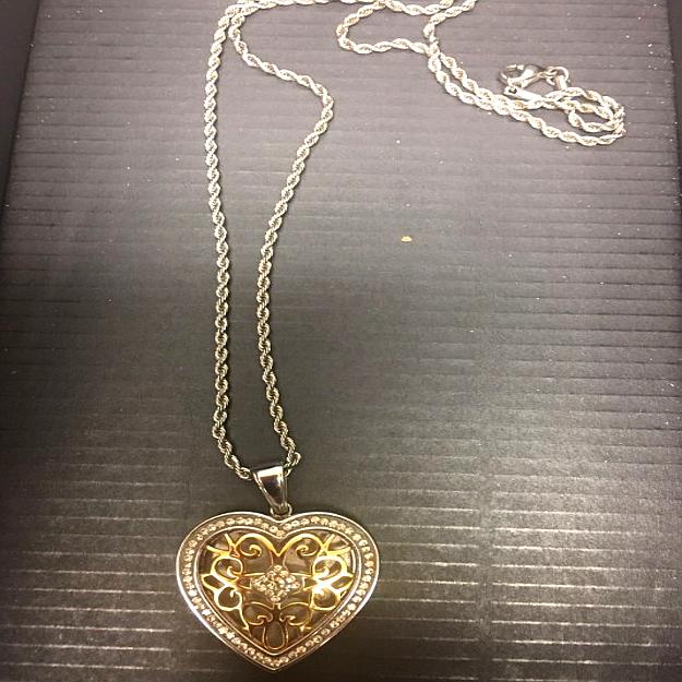 Z-Mkt | Elegant Sterling Silver Heart Necklace | Sterling Silver