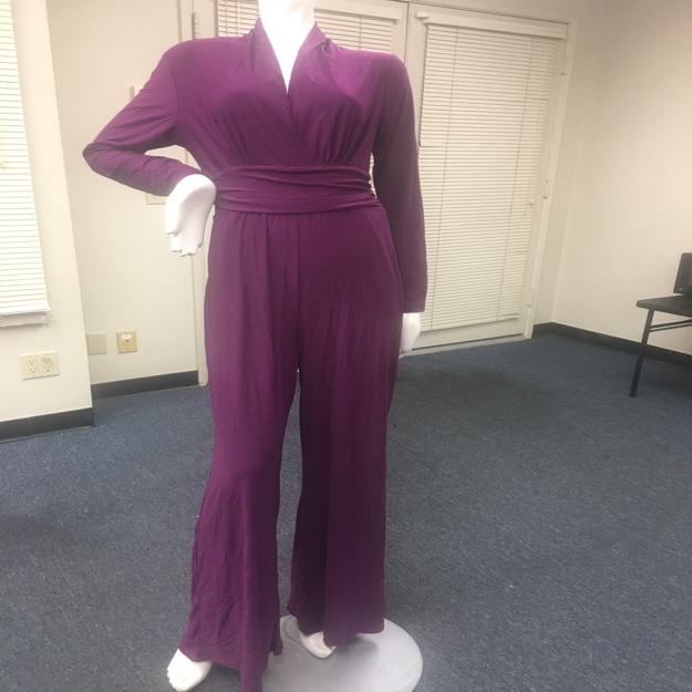 Z-Mkt | Venus Purple Long-Sleeve Flare-Leg Jumper