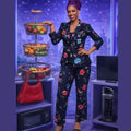 Z-Mkt | Worthington Black Floral Blazer Suit