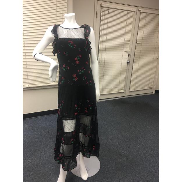 Z-Mkt | Express Flowery Lace Black Dress