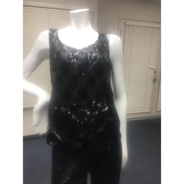 Z-Mkt | Worthington Black Beaded Top