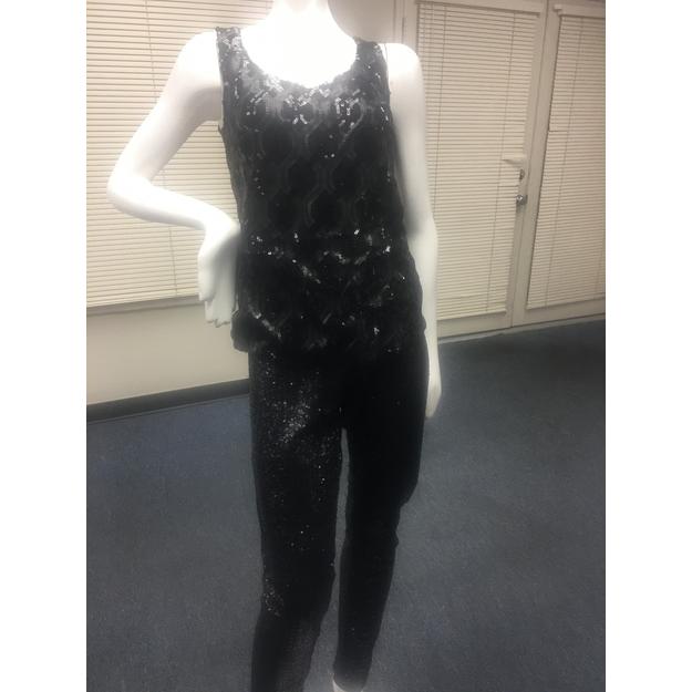 Z-Mkt | Bisou Bisou Black Flashy Pants