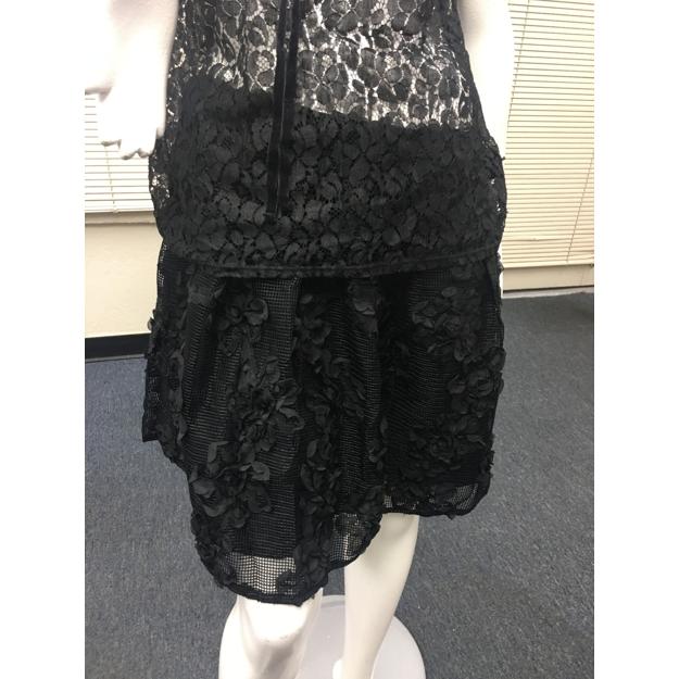 Z-Mkt | Worthington Petite Lace Flare Black Skirt