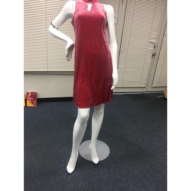 Z-Mkt | Worthington Velvet Rumba Red A- Line Keyhole Dress